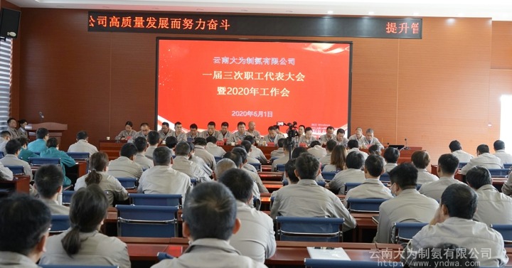 大为制氨公司召开一届三次职代会暨2020年工作会